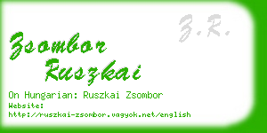 zsombor ruszkai business card